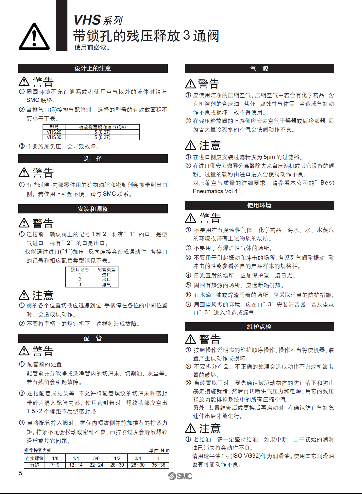 SMC手動閥廠家